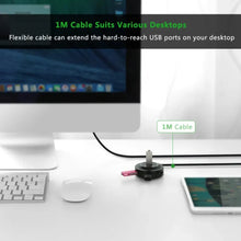 UGREEN 20277 USB 2.0 Hub 4-Port Splitter 1 Meter 480Mbps for Laptop PC Keyboard Mouse Flash Drive