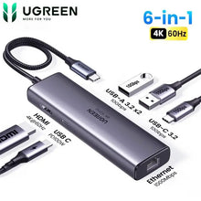 UGREEN 45000 6-in-1 USB-C Hub: 4K@60Hz HDMI, 10Gbps & 100W PD