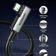 UGREEN 90629 Right Angle USB-C Cable 5m – 5Gbps, 60W PD & VR Link