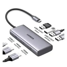 UGREEN 35897 7-in-1 USB-C Hub: Dual 4K HDMI, 4x USB-A & 100W PD