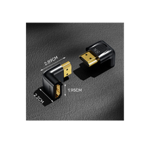 UNITEK A1046ABK03 8K HDMI Right Angle Adapter 90° & 270° 48Gbps 8K@60Hz 4K@120Hz HDR eARC Gold-Plated