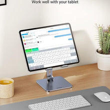 UGREEN 40393 Foldable Metal Tablet Stand Black Aluminum for iPad Pro 12.9 iPhone Samsung