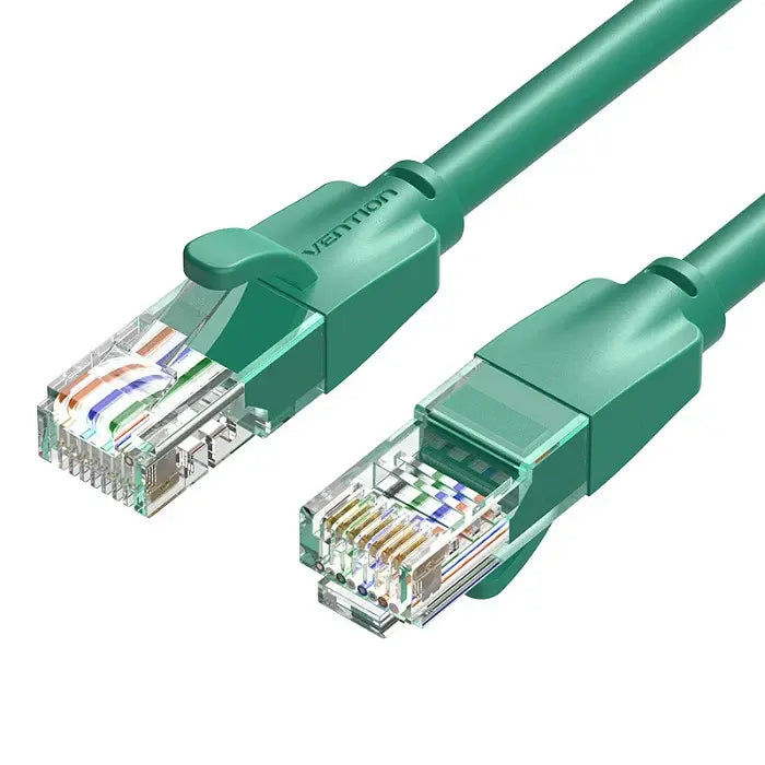 VENTION IBEGH CAT6 UTP PATCH CABLE 2M GREEN | 250MHz | 1Gbps | UTP Design | Snag-Free Connectors | Home, Office & Gaming