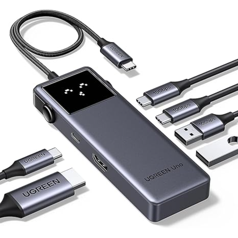 UGREEN 35998 6-in-1 USB-C Hub: 10Gbps Data, 4K HDMI & 100W PD