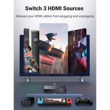 UGREEN 40234 3-Port HDMI Switch 3x1 4K@30Hz for TV Monitor Projector PS4 Xbox