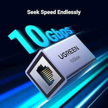 UGREEN 15117 RJ45 Ethernet Coupler Cat7 Female to Female 10Gbps Shielded Gray
