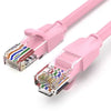 VENTION IBEPH CAT6 UTP PATCH CABLE 2M PINK | 250MHz | 1000Mbps | Gold-Plated Pins | RJ45 | Home, Office & Gaming