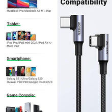 UGREEN 70698 Angled USB-C Cable 2m – 100W PD Fast Charging & Braided
