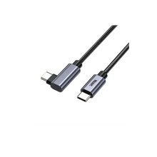 UNITEK C14123BK-5M USB-C 90 Degree Cable 100W PD3.0 QC3.0 5M Nylon Braided for MacBook iPhone 15 Samsung
