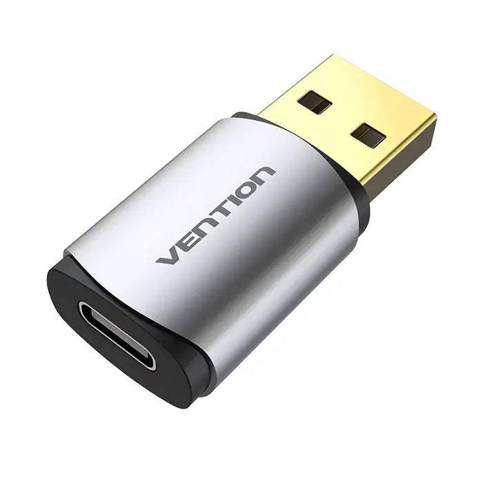 VENTION CDMH0 USB-C External Sound Card Metal | USB 2.0 to 3.5mm Audio Adapter | Gold-Plated | 2.1 Channel | Plug & Play | Aluminum Alloy