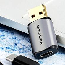 VENTION CDMH0 USB-C External Sound Card Metal | USB 2.0 to 3.5mm Audio Adapter | Gold-Plated | 2.1 Channel | Plug & Play | Aluminum Alloy