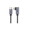 UNITEK C14123BK-5M USB-C 90 Degree Cable 100W PD3.0 QC3.0 5M Nylon Braided for MacBook iPhone 15 Samsung