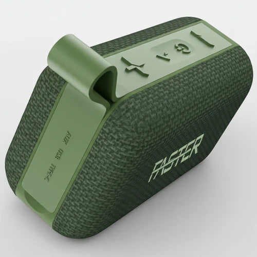 FASTER Boom X Mini Speaker Model X100 Bluetooth v5.4 5W Output 1200mAh Battery Up to 20 Hours Playtime Water Resistant TWS & USB Support Compact with Loop Clip