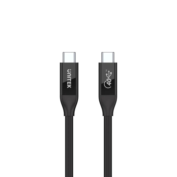 UNITEK C14100BK-0.8M USB4 Cable 40Gbps 100W PD 8K@60Hz 0.8M Thunderbolt 3 Compatible for Mac M1 PC