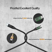 UNITEK C14100BK-0.8M USB4 Cable 40Gbps 100W PD 8K@60Hz 0.8M Thunderbolt 3 Compatible for Mac M1 PC