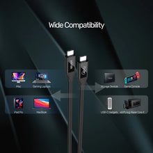 UNITEK C14100BK-0.8M USB4 Cable 40Gbps 100W PD 8K@60Hz 0.8M Thunderbolt 3 Compatible for Mac M1 PC