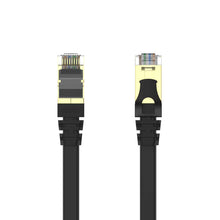 UNITEK C1897BK-1M Cat7 SSTP Flat Ethernet Cable 1M 10Gbps 500MHz Gold-Plated for PC Router