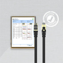 UNITEK C1897BK-1M Cat7 SSTP Flat Ethernet Cable 1M 10Gbps 500MHz Gold-Plated for PC Router