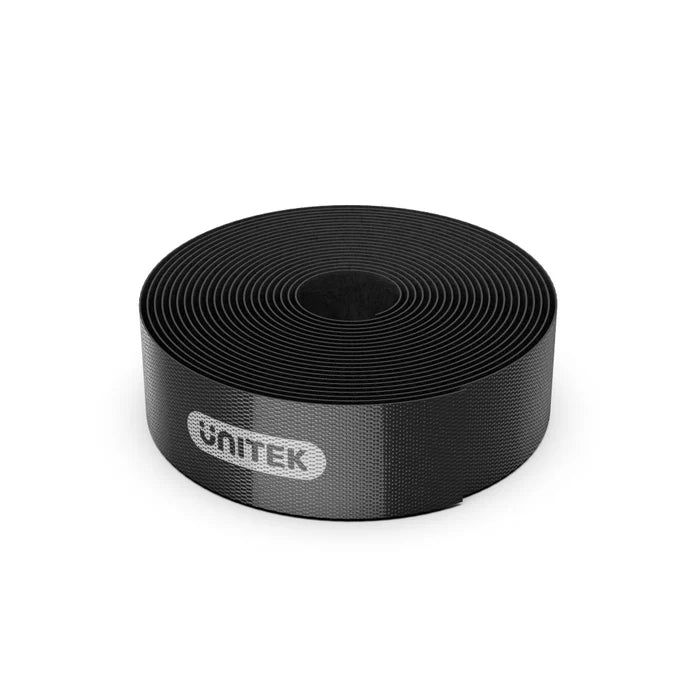 UNITEK OT142BK Velcro Cable Organizer 5M Roll Hook and Loop Self‑Fastening for Cable Management