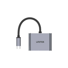 UNITEK D1049A USB-C Hub 4K HDMI VGA PD 100W USB-A for Mac Windows MST Triple Display