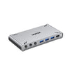 UNITEK D1118AGY01-EU USB-C KVM Switch 4K@30Hz HDMI Split-Screen 10Gbps 5-Port USB-A for 2 PCs