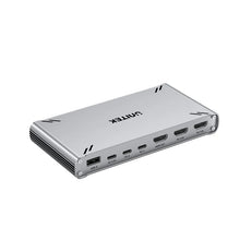 UNITEK D1118AGY01-EU USB-C KVM Switch 4K@30Hz HDMI Split-Screen 10Gbps 5-Port USB-A for 2 PCs