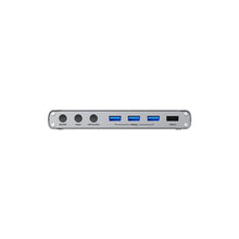 UNITEK D1118AGY01-EU USB-C KVM Switch 4K@30Hz HDMI Split-Screen 10Gbps 5-Port USB-A for 2 PCs