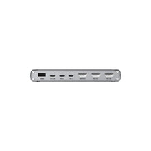 UNITEK D1118AGY01-EU USB-C KVM Switch 4K@30Hz HDMI Split-Screen 10Gbps 5-Port USB-A for 2 PCs