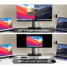 UNITEK D1118AGY01-EU USB-C KVM Switch 4K@30Hz HDMI Split-Screen 10Gbps 5-Port USB-A for 2 PCs
