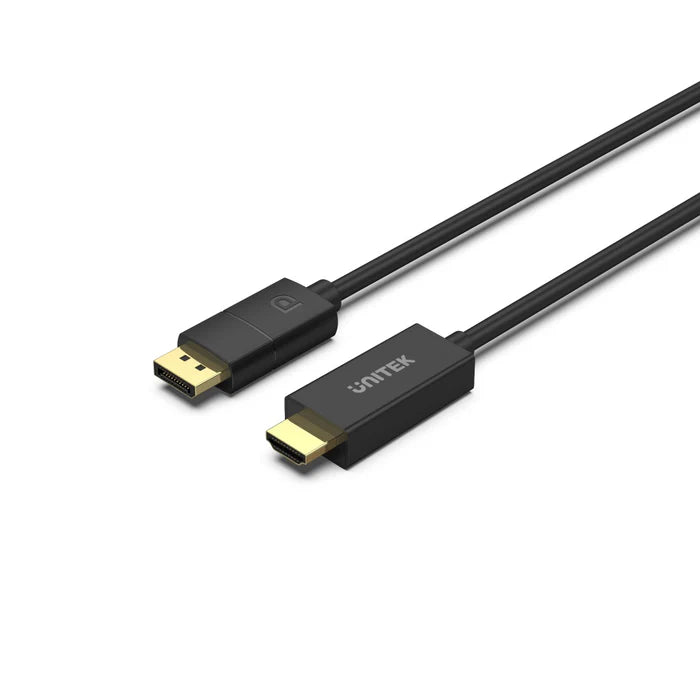 UNITEK V1608A DisplayPort 1.2 to HDMI Cable 4K@60Hz 1.8M HDCP 2.2 for Gaming Monitor Projector