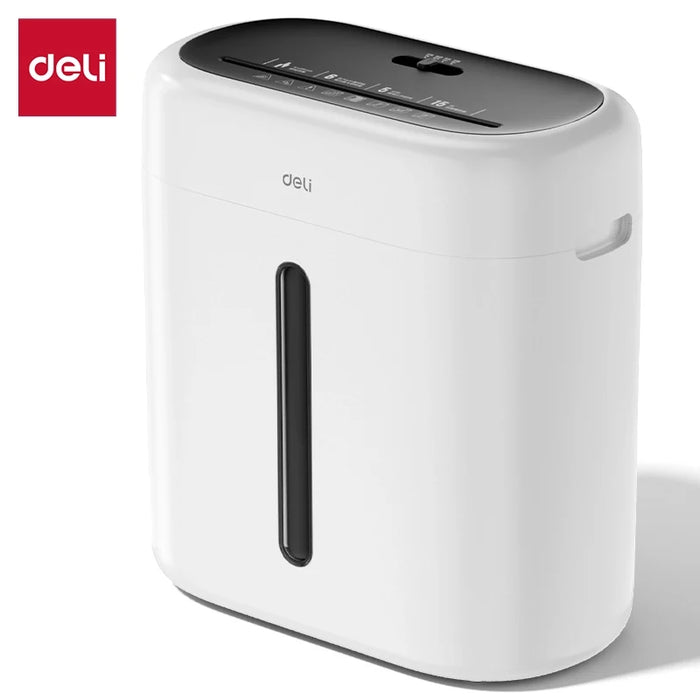 Deli ET001 Paper Shredder | Compact Cross-Cut Document Shredder for Home & Office