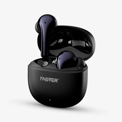 Faster Fusion X Earbuds | FBT220 | Hybrid ANC | 6 ENC Mics | 10mm Drivers | Bluetooth 5.4 | 5H Playtime | Type-C | Quick Charge