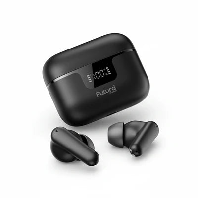 Futura Ai-100 Earbuds | Faster Futura Ai-100 | Real-Time Translation (100+ Languages) | ANC -25dB | Bluetooth V6.0 | 15H Playtime | Type-C