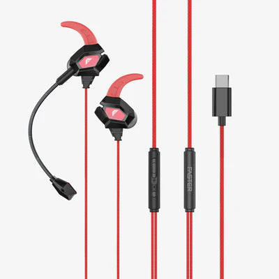 GH-1A 3.5mm Jack Gaming Handsfree | Faster GH-1A | 10mm Driver | Detachable Mic | Low Latency | Plug-and-Play | Gaming, Streaming & Calls