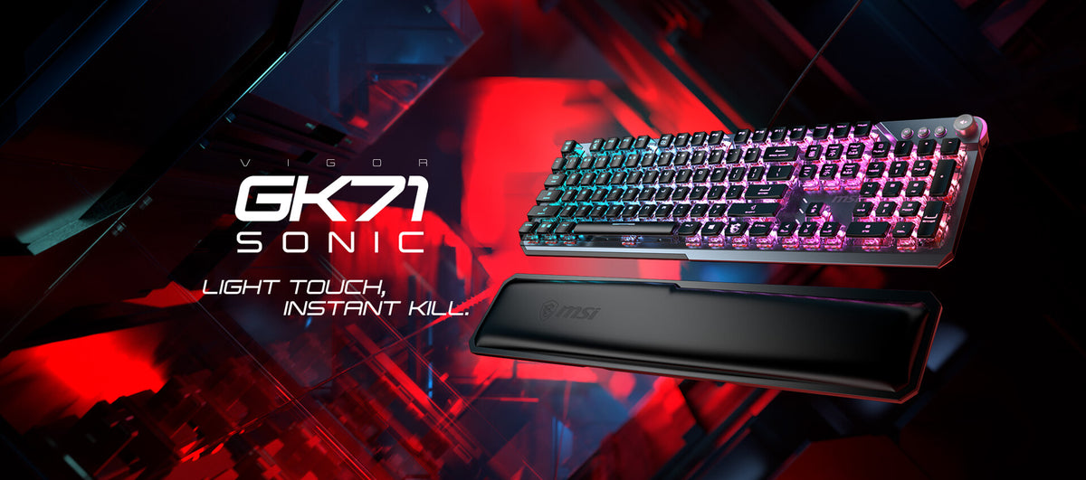 MSI VIGOR GK 71 SONIC RED US WIRED