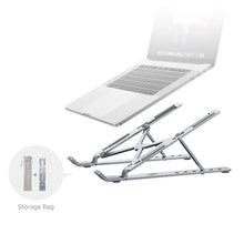 UNITEK OT155SL Foldable Laptop Stand Aluminium 6-Level Adjustable Tilt Portable Anti-Skid for MacBook PC