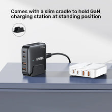 UNITEK P1228ABK01-EU 70W GaN Desktop Charger 4-Port 2xUSB-C 2xUSB-A PD3.0 QC3.0 for MacBook iPhone EU