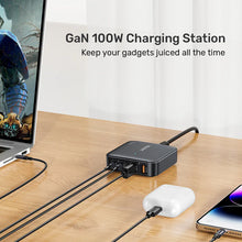 UNITEK P1229ABK01-EU 100W GaN Desktop Charger 4-Port 2xUSB-C 2xUSB-A PD3.0 QC3.0 for MacBook Laptop EU