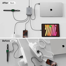 UNITEK P1234AGY01-EU 188W PD3.1 GaN Desktop Charger 5-Port 140W for MacBook Pro USB-C USB-A EU