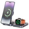 UNITEK P1300AGY01 Qi2 Foldable 3-in-1 Wireless Charging Station 15W MagSafe for iPhone Apple Watch AirPods