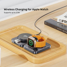 UNITEK P1300AGY01 Qi2 Foldable 3-in-1 Wireless Charging Station 15W MagSafe for iPhone Apple Watch AirPods