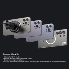 UNITEK P1404ABK01 Qi2 Magnetic Wireless Car Charger 15W MagSafe for iPhone 16-12 Samsung Air Vent Mount