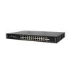 28-Port Gigabit PoE Network Switch with 2 SFP | PLN-1124GB-SFP | 24 × Gigabit PoE Ports | 2 × RJ45 Uplink | 2 × SFP Fiber | 400W PoE Budget | 56 Gbps Switching | 4KV Lightning Protection | IP30