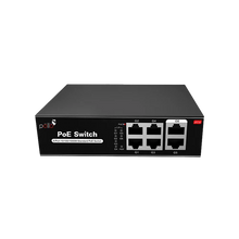 6-Port Gigabit PoE Network Switch | PLN-1104GB | 4 × Gigabit PoE Ports | 2 × Gigabit Uplink | 65W PoE Budget | 16 Gbps Switching | 4KV Lightning Protection | IP30