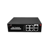 6-Port Gigabit PoE Network Switch | PLN-1104GB | 4 × Gigabit PoE Ports | 2 × Gigabit Uplink | 65W PoE Budget | 16 Gbps Switching | 4KV Lightning Protection | IP30