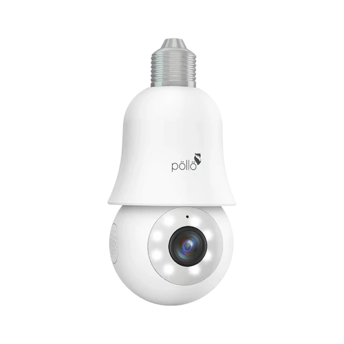 Guardian Bulb - 3MP Smart Wi-Fi Bulb PT Camera | PLC-HS301B | 3MP HD Resolution | Pan & Tilt | Dual Night Vision (IR & White Light) | Two-Way Audio | H.265 | Cloud Edge App