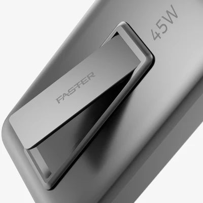 Power Mag Power Bank | Faster Power Mag | 10,000mAh | PD 45W Fast Charging | 25W Magnetic Wireless Charging | Built-in Stand | Slim Design
