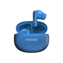 FASTER FBT-440 Quest Wireless Earbuds | Bluetooth 5.3 Stereo Sound | True Wireless Stereo | Deep Bass | Touch Controls | Portable Charging Case | Music, Gaming & Calls