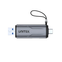 UNITEK R1010A USB-C USB-A Dual Card Reader 5Gbps SD MicroSD for Mac Windows Android Linux Plug and Play