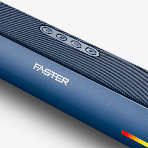 FASTER RYZO Z16 Sound Bar 16W Output 360° Surround Sound RGB Lights Sync with Music TWS Pairing (Stereo) 2000mAh Battery Compact & Portable